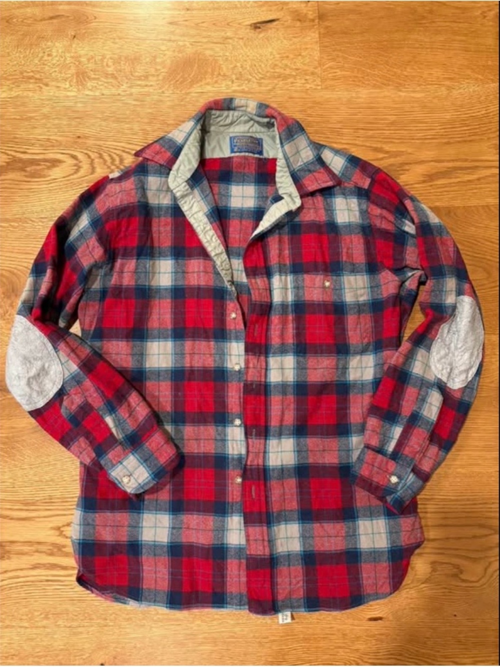 Pendleton Red and Blue Plaid Button-Down Shirt